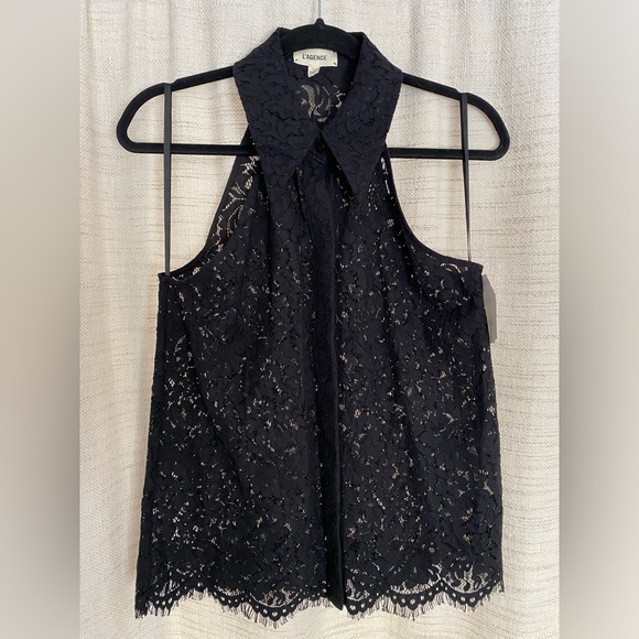 L’agence Daisie Black lace blouse - Picture 8 of 12
